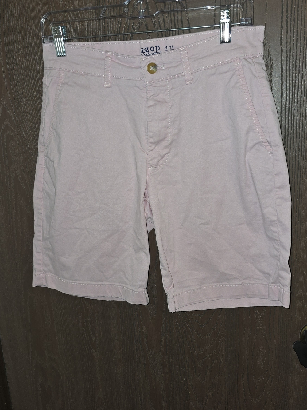 Izod Light Pink Stretch Cotton Chino Shorts